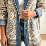 Amelia | Retro Ethnic Denim Patchwork Stylish Jacket