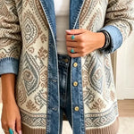 Lettie™ | Ethnic Patchwork Denim Jacket