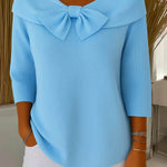 Paris | Soft Bow Knit Sweater