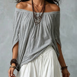 Genevieve | Relaxed Off-Shoulder Two-Piece Set