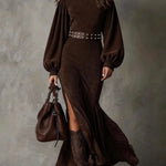 Camryn | Vintage Suede Midi Dress