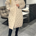 Ofira™ – Reversible Quilted Coat with Leopard Lining