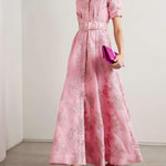Lily Turner | Elegant Puffed Sleeve Maxi Dress For Women