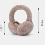 Warm And Windproof Fleece Foldable Imitation Rabbit Fur Earmuffs