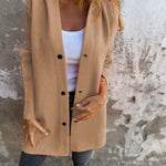 Lourdes | Hoodie Jacket with Buttons