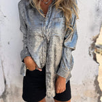 Casual Suede Fashionable Lapel Shirt