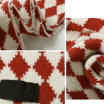 Stylish Vintage Red Christmas Knitted Scarf
