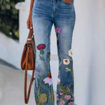 Women's Casual Printed Jeans