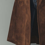 Women's Vintage Suede Trench Coat