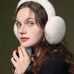 Warm And Windproof Fleece Foldable Imitation Rabbit Fur Earmuffs