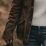 Casual Lapel Windproof Multi-pocket Work Jacket