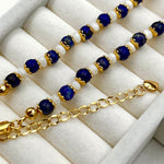 Vintage Natural Lapis Lazuli Pearl Fashion Necklace