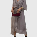 Leila | Elegant V Neck Dress