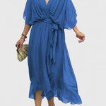 Miranda | Elegant V Neck Dress