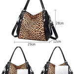 Casual Leopard Print Zebra Shoulder Bag