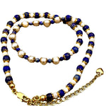 Vintage Natural Lapis Lazuli Pearl Fashion Necklace