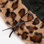 Casual Fashion Leopard Fur Warm Bucket Hat