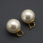 High Quality French Oversized Pearl Earrings