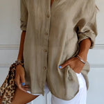 Single-breasted Pleated Lapel Shirt