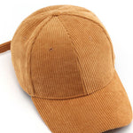 Casual Retro Corduroy Sports Warm Baseball Cap