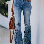 Women's Casual Printed Jeans