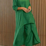 Fashionable Solid Color Two-piece Set