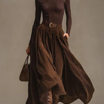 Silvia | Aveline Two-Piece Set (Turtleneck & Maxi Skirt)