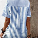 Meline | Soft Striped Blouse