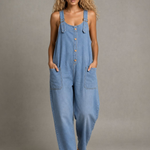 Lejla - Stylish Denim Jumpsuit With Pockets