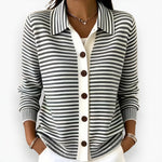 Lesley | The Striped Cardigan