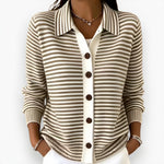 Lesley | The Striped Cardigan