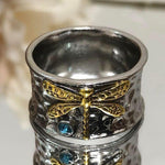 Aquamarine Insect Ring