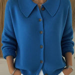 Amara™ | Women's Classic Collared Knit Cardigan