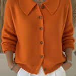 Amara™ | Women's Classic Collared Knit Cardigan