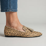 Ginevra Moccasin — Cheetah, Light Gold Tassels