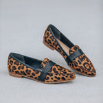 Pointed Moccasin with Strap over the Instep