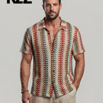 KZZ  New Summer Men's Knitted Shirt
