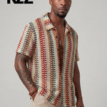 KZZ  New Summer Men's Knitted Shirt