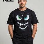KZZ Men's 3D-Printed Short-Sleeve Shirt