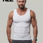 KZZ Men's Solid-Color Slimming & Shaping Vest