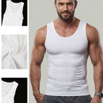 KZZ Men's Solid-Color Slimming & Shaping Vest