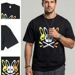 KZZ Men's Casual Crew-Neck T-Shirt
