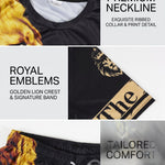 KZZ Men's Lion-Pattern T-Shirt and Shorts Set