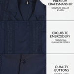 KZZ Men's Short-Sleeve Collared Shirt