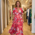 Minelda™ | Elegant Floral V-neck Dress
