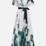 Althea | Watercolor Print Long Dress