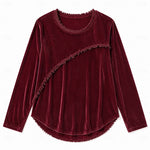 Bethany | Fringe-Trimmed Long Sleeve Tunic