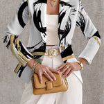 Noemine™ | Abstract Brushstroke Blazer