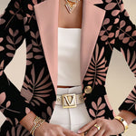Odaya™ | Pink Leaf Blazer