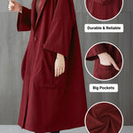 One Size Fits All Oversized Water-Resistant Windbreaker Jacket